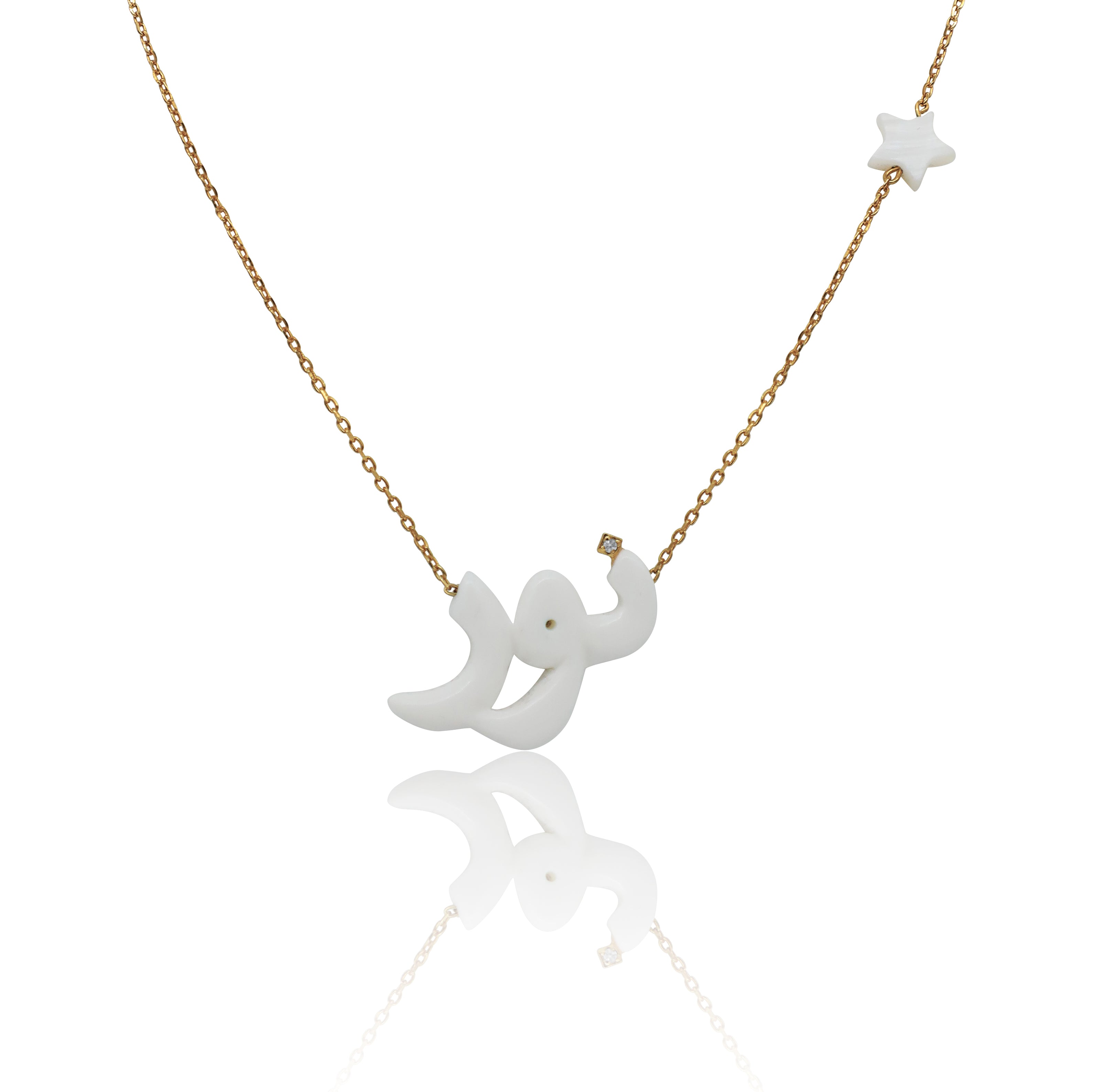 Customized Necklace Set – Name/Initial + Long Necklace