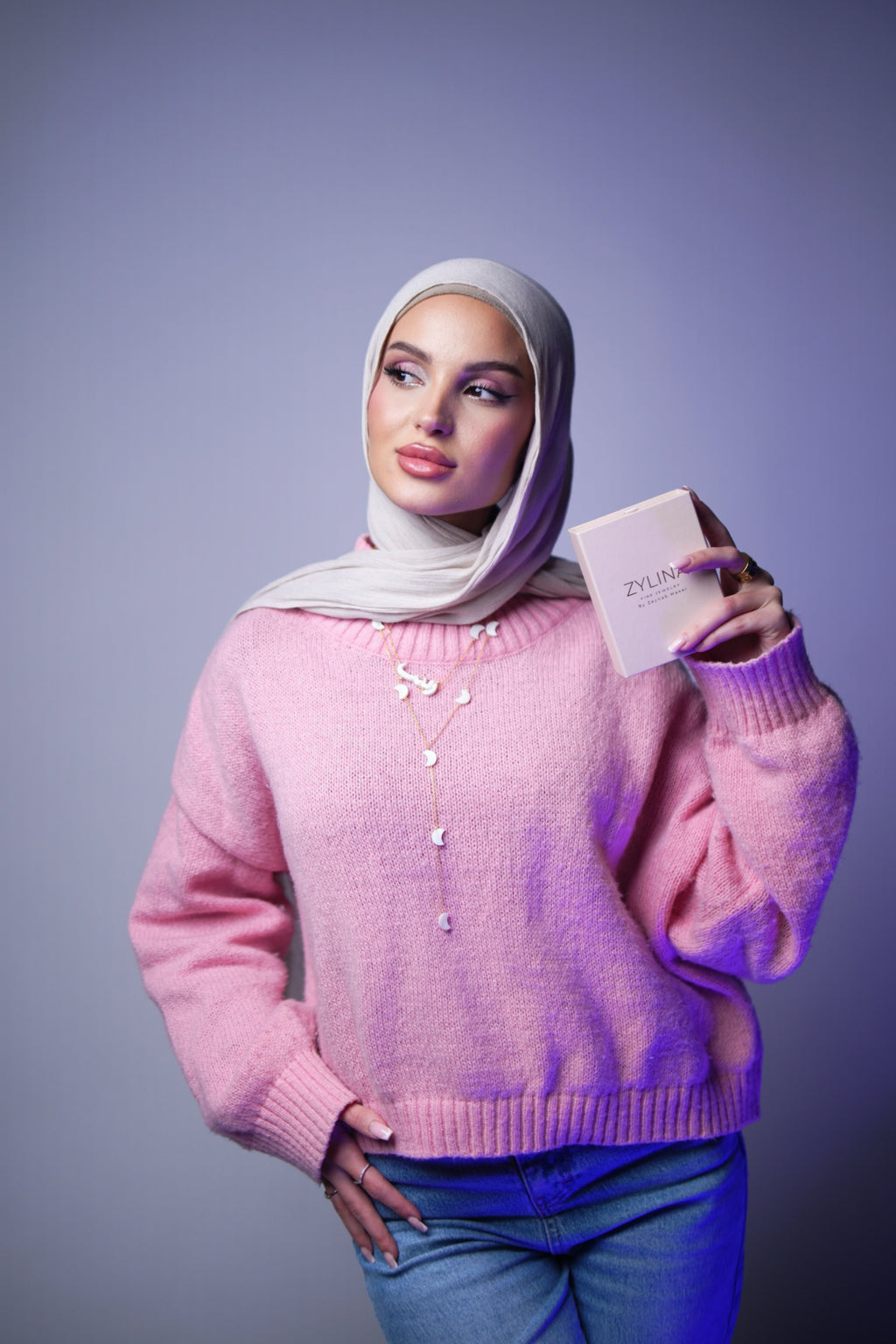 Customized Necklace Set – Name/Initial + Long Necklace