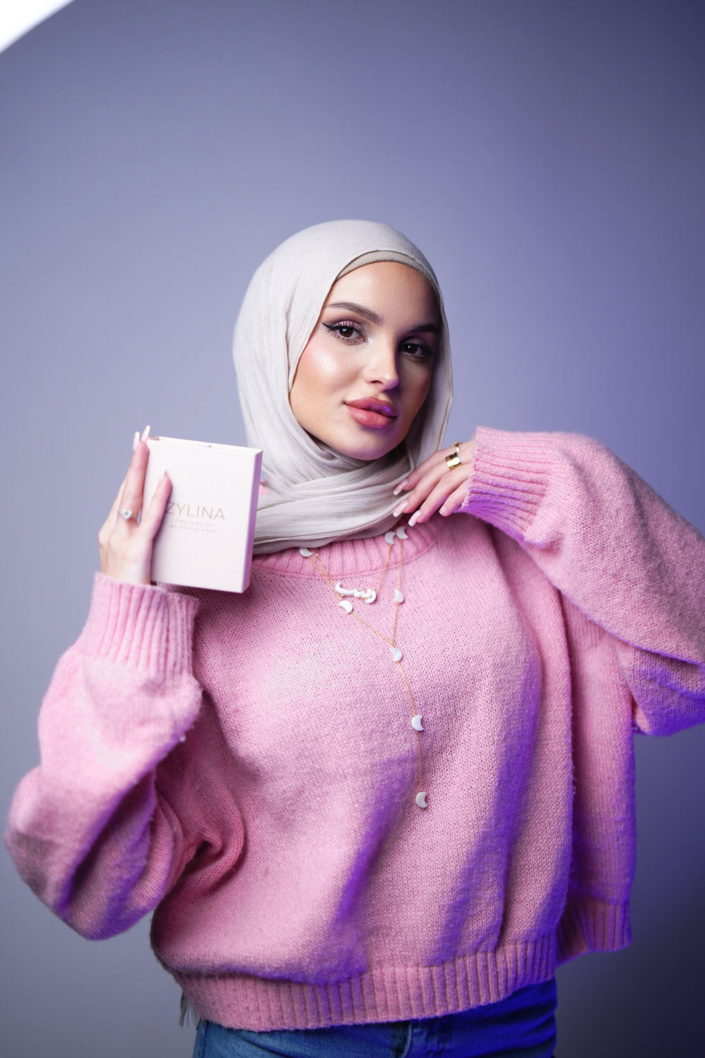 Customized Necklace Set – Name/Initial + Long Necklace